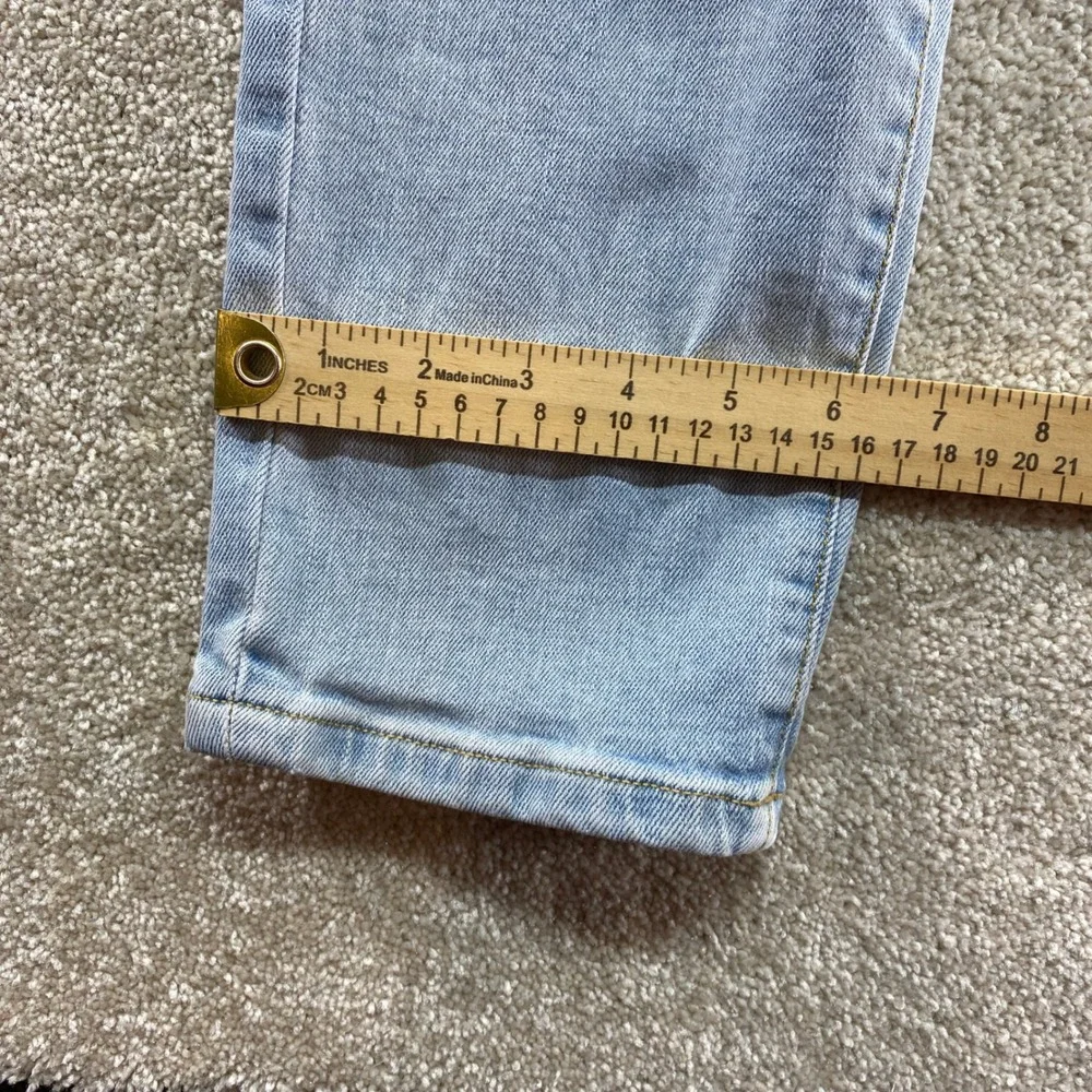 Mutual‎ Weave The Slim Jeans Mens 33x32 Light Wash Blue Stretch Denim